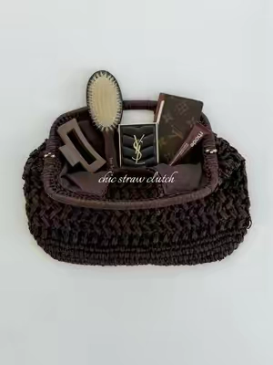#strawclutch #clutchbag #summerbag #chicbag #elegantstyle  