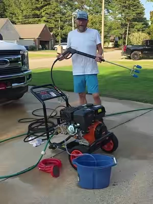 vevor 4400 psi 4.0gpm 15hp 4 stroke engine 50ft hp hose 5 spray nozzles  downstream injector  #SuperBrandDay #summerfinds #summervibes #tiktokshopcreatorpicks #genx 