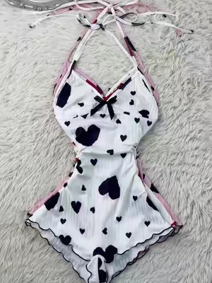 So cute~#jumpsuit #bodysuit #homewear #sleepwear #soft #pajamas #spotlightfinds #tiktokshopcreatorpicks 