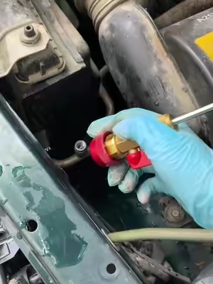 AC not blowing cold? Don't rush to the shop. Most of the time, it's not the compressor — it's just a bad valve core. A shop will charge you hundreds to replace a $2 part. With this GJANSH valve core remover tool, you can swap it yourself in 3 minutes. No refrigerant loss. Zero waste. Works on high and low pressure ports. Compatible with R134A, R1234yf, and R22. Built-in ball valve seals tight, no leaks. One tool, one fix, pays for itself. Link below — grab it before they're gone.#R134A #valvecore #ACtool #ACrepair #carcare   