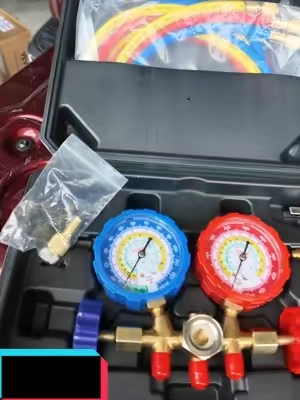 VEVOR 3-Way AC Manifold Gauge Set #VEVOR #ACGaugeSet #ManifoldGauge #HVACTools #AutomotiveTools
