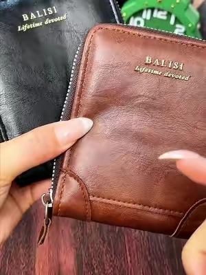 Asegúrate de comprarle una billetera de cuero atractiva y de gran capacidad#menswallet#zipperwallet#rfidwallets#foryou#fypシ゚viral