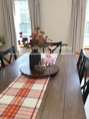 Designs imports made the perfect autumn colors in this plaid table runner @QVC, Inc #tabletunner #falldecor #fallhome #plaid #autumnhome 