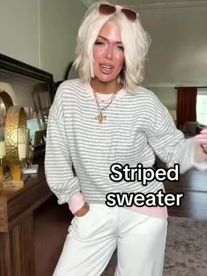 @Cicy Bell shop striped sweater is just so good. It’s an everyday sweater that’s just good. 
