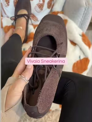 My go to shoes for travel…the Cecily Sneakerina by Vivaia! #sneakerina #balletflats #maryjanes #TikTokshopbacktoschool #travelshoes 