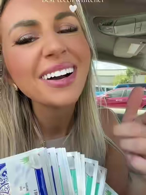 These are my favorite whitening strips for white teeth!  #teethwhitening #TikTokshopbacktoschool  #tiktokshopsummersale #SummerWins #summervibes 