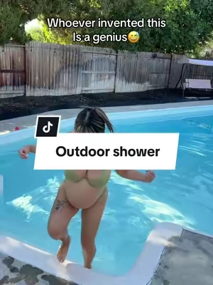 #outdoorshower #solarshower #outdoorshowerideas #tiktokshopcreatorpicks 