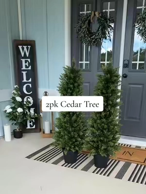 Runnnn, they are finally back in stock!! #christmastree #artificialtree #porchdecor #homefinds 