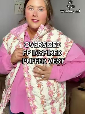 the cute fall vest I thought would NEVER fit me, but it does and it looks $$$ but is affordable!! 🎀 #plussizefashion #plussizevest #cottagecore #girlyoutfits #plussizeootd 