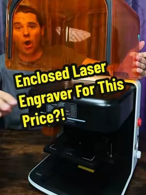 Fully enclosed laser engraver for this price?! Beginner Friendly! #laserengraving #DIY #craft #laser #crafty 