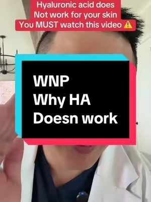 Most people who think Hyaluronic acid doesn’t work but it’s because they’re using it wrong. To effectively use Hyaluronic acid you need a good Hyaluronic acid like @WNP SKINCARE 8HD and also to use it after washing your face. You need moisture for HA to work and draw in moisture into your skin. Just a quick disclaimer: While I’m a licensed pharmacist, the advice I share here is for general educational purposes only. Always check in with your own doctor or healthcare provider for personal medical advice.  #hyaluronicacid #wnphyaluronicacid #wnp #skinhydration #hydratedskin 