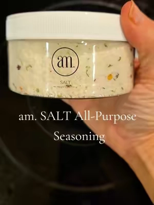 am. SALT is an all-purpose blend of salts, herbs, and spices made to easily add savory flavor to meats, vegetables, potatoes, eggs, and more. #amSALT #AllPurposeSeasoning #SeasoningBlend #CookingEssentials #KitchenEssentials @am. SALT 