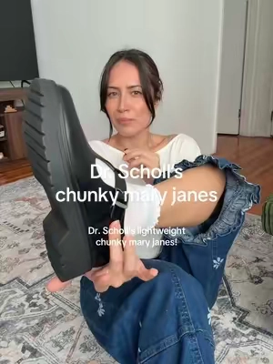 Super lightweight and comfy chunky mary janes! @Dr. Scholl’s Shoes #drscholls #maryjaneshoes #90sstyle #fallshoes #fallstyle 