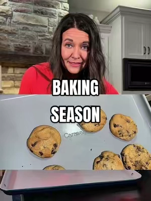 Replying to @huzz_wife  Caraway Baking Sheet Duo. When you can get two caraway baking sheets for this price, you grab them. Nonstick ceramic coated, nothing sticks in here. Oven safe to 550 you get a medium cooking sheet and a large cooking sheet. #caraway #bakeware #bakingsheet #baking #bakingseason