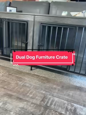 The biggest benefit isn’t that it looks nicer than a wire crate. It’s that the space your crate takes up becomes useful again. #DogCrate #SmallSpaceLiving #DogOwnerTips #HomeWithPets #TikTokShop