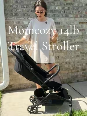 14 lbs. That’s it. 🙌🏼 The momcozy tuckgo lightweight travel stroller that makes getting out the door with little ones SO much easier. Compact, lightweight, tons of storage + my 3-year-old still fits comfortably. ✈️🧳 If you have a baby or toddler and are in need of a stroller this is the one! #momcozy #stroller #travelstroller #compactstroller #lightweightstroller @Momcozy Official 