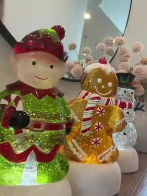 Character Glitter Globes are here for the season #snowglobes #characterglobes #christmasdecor #christmashaul #santa 