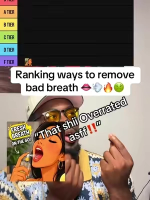 Ranking ways to remove bad breath #toothpaste #chewinggum #mouthspray #mouthwash 