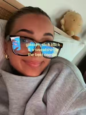 YASSSSS hehe #bluelightglasses #glasses #mockneck #parke #slickback 