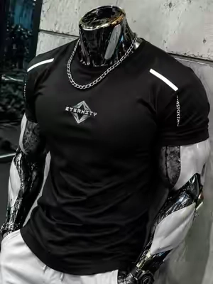 Men's 5-Pack Quick-Dry Sports T-Shirts, Breathable Male Athletic Tops for Running, Training, T Shirt, Gym Tees, Athletic Tee good graphic graphic tees#tiktokshopmemorialday #DealsforYouDays #spotlightfinds #mensfashion #sohochic 