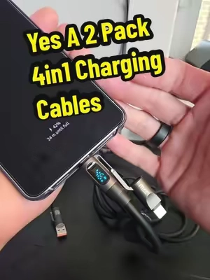 Yes you get 2 4in1 charging cables in the box. #4in1cable #chargingcable #mfish #usbc #tiktokshopcreatorpicks @mfish tech inc 