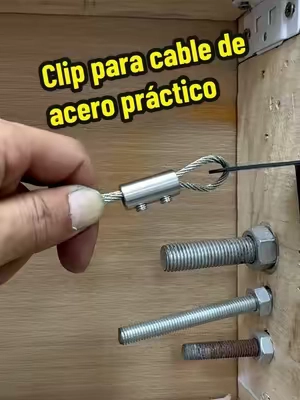 Clip para cable de acero práctico! #steelwire#clamp #diytools #hometools #fyp 