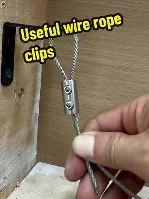 Useful wire rope clips! #steelwire #clamp #diytools #hometools #fyp 