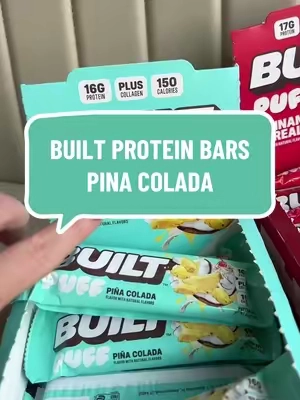 These pina colada protein bars are limited edition & they’re selling out fast 🥥 @Built Bar #proteinbar #builtbar 