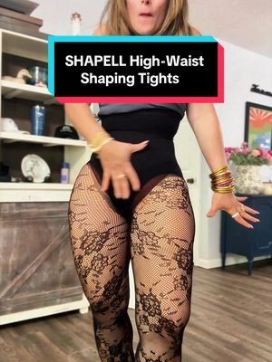 Unas pantimedias que hacen MUCHO más que completar el look. 🖤✨ Encaje femenino, cintura alta y soporte ligero para estilizar mientras le das un toque sexy y elegante a cualquier outfit. #Shapellx #LaceTights #ShapingTights #Pantyhose #TummyControl