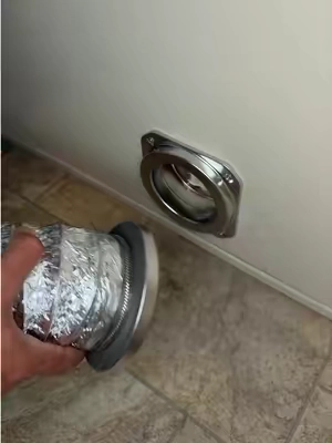 Wow, this is a total upgrade and it should stay nice and clean and gap free now! #dryervent #magneticdryervent #dryerventconnector #homefinds #tiktokshopcreatorpicks 