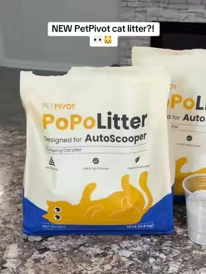 PetPivot finally made litter specifically for their AutoScooper 👀🐱 #autoscooper #litterbox #automaticlitterbox #catlitter #clumpingcatlitter 