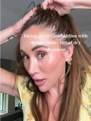 if you have a thinning hair line, grays, root grow out you NEED this hair product #dphue #hairproducts #thinninghair #grayhair #hairhack @dpHUE 