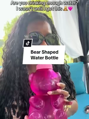 If you need a little motivation to drink more water, this 64 oz  Bear-shaped reusable water bottle makes trying to stay hydrated way more fun! 🐻💧 Perfect for home, work, the gym, or keeping in the car. Cute, functional, and BIG enough to help you stay on top of your daily water intake. @Cool Gear International #waterbottle #reuseablewaterbottle #stayhydrated #drinkwater #bearwaterbottle 