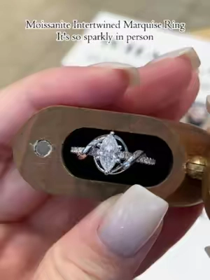 Moissanite Intertwined Marquise Ring💍 It's so sparkly in person💎✨#ring #moissanitering #moissanite #TikTokShopSummerSale #delzzad #waterproofjewelry #jewelry #giftideas #2026 #viral #delzzadjewelry #nontarnishjewelry #beautiful #luxury #affordable #diamond #diamondtester #GRA #marquisering #marquise #TikTokshopbacktoschool #BackToSchool2026 #DormTour #CollegeEssentials