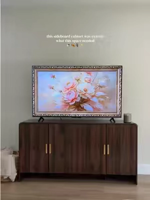 the perfect statement piece with hidden storage ✨ #sideboardcabinet #sideboard #cabinet #homefinds #homedecor 