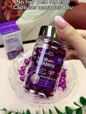 40 cápsulas moradas reparan tu melena dañada#tiktokshop#fyp #makeuptutorials #tiktokshopstockup #SohoChic