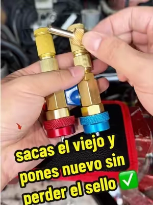 El taller no quiere que sepas que esto existe,porque pierden la recarga anual 🤫 Herramienta para desmontar e instalar núcleos de válvula, juego de herramientas para núcleos de válvulas de aire acondicionado de alta y baja presión, para sistemas de refrigeración #tiktok#tiktokshoop#ACValveCore#ACLeakRepair #ValveCoreTool