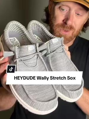 HEYDUDE Wally Stretch Sox are a crazy nice shoe.  Looks great with shorts or pants. #heydude #mensshoes #casualshoes #comfortableshoes #tiktokshopcreatorpicks 