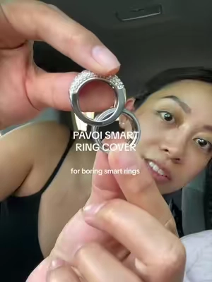 This smart ring cover elevates my boring ring tenfold. 💎#smartringcover #ring #TikTokshopbacktoschool #backtoschool #sohochic  @PAVOI 