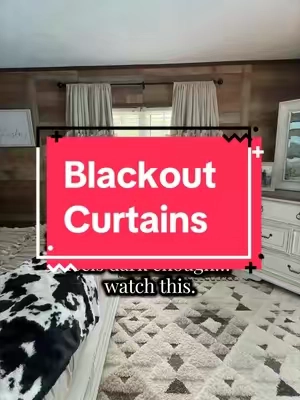 The stunning blackout curtains! #farmhouse #boho #Home #hometok #homeessential 