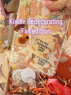 This small business has the most exquisite Kindle accessories!! An entire cozy season bundle to redecorate your Kindle for fall and the most adorable clear back detachable magnetic Kindle cases! @Moss & Margins #kindlegirlie #kindledecorating #kindledecor #kindletok #BookTok