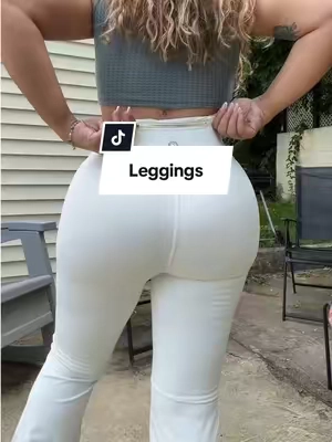 Leggings no transparenta bien de expande #leggings #womenwear #TikTokshopbacktoschool #flareleggings #workoutleggings 