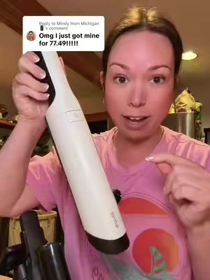 Replying to @Mindy from Michigan 📱 that is an amazing deal on the Shark Wandvac Power Pet!! Claim your coupons & add it to your cart…let us know how much you are seeing it for today in the comments.  #sharkwandvac #sharkhome #wandvac #sharkwandvacpowerpet #handheldvacuum 