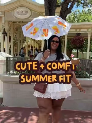 When you’re spending an entire summer day walking, comfort is nonnegotiable, but the outfit still needs to be cute. ☀️ A relaxed T-shirt, lightweight eyelet bloomers, supportive sneakers, and a crossbody bag gave me an easy plus-size summer outfit that worked perfectly for Disney World. The bloomers keep the look playful while still giving me the freedom to walk, sit, and enjoy the day comfortably. Would you wear bloomers for a theme park day? #bloomers #plussizefashion #everydaystyle #plussizeoutfits #cider 