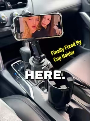 I can’t believe how much more convenient this car phone mount cup holder really is!#cupholder  #phonemount  #carphonemount#SummerEssentials #tiktokshopsummersale