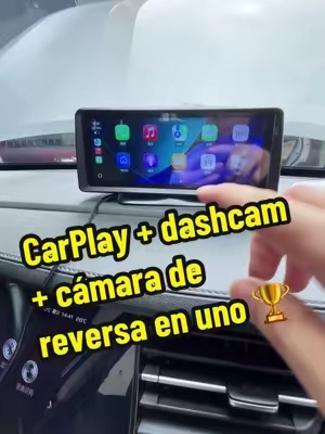 CarPlay screen with Dashcam??? Having carplay is the best upgrade for old cars, and its not even full price!! #carplay #carplayscreen #hieha #carplayadapter #dashcam