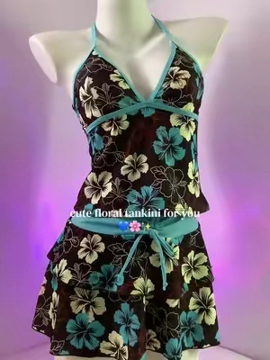 this tankini set is my new pool party favorite #tankini #twopleceswimsuit #swimwear #spotlightfinds #fyp 