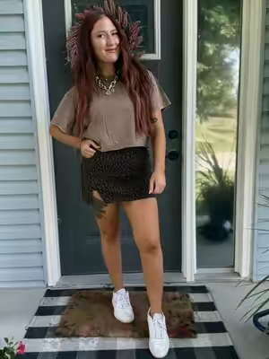 This skort is stretchy, comfy and so versatile styling wise 🤎👏🏻🐆