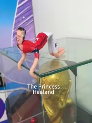 Haaland in Princess Mode.. lol💕I bought one, and I can pose and dress it up at will! 🤣I love this.#haaland #TikTokshopbacktoschool  #norway #Soccer #abstract 