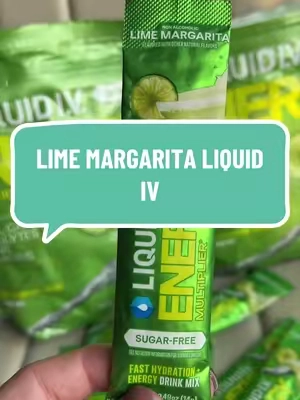 These lime margarita liquid I.V. sticks are non-alcoholic, sugar free, and packed with electrolytes 🍋‍🟩 @Liquid I.V. #electrolytes #hydration 